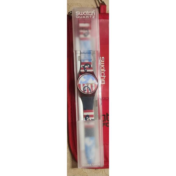 Swatch watch THE BOSS GR109 1991 Standard Gents New old stock - Picture 3 of 9